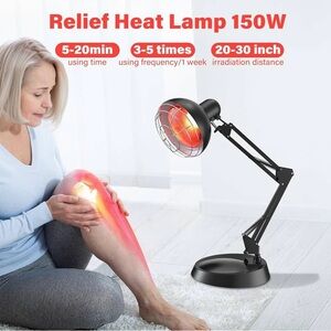 Black Relief Heat Lamp 150W